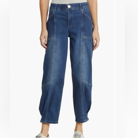 Wit & Wisdom Ab’Solution Skyrise Wide Leg Utility Jean Size 14 - Picture 1 of 17